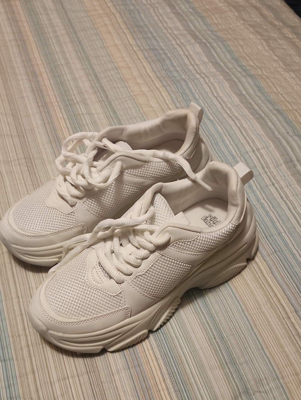 Women’s Chunky White Athletic Sneakers